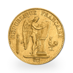 5.81 grams Gold 20 French Francs Genius (Lucky Angel)
